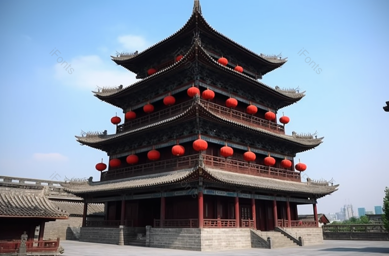 西安传统城墙建筑著名景点,高清,摄影图,摄影图片,图片大全,摄影图免费下载